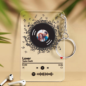 Custom Spotify Plaque Glass Art - Scannable Spotify Code Music Plaque -  Customized Photo Song Album Cover - with Golden Frame, transparent, 7.8 x  5.9